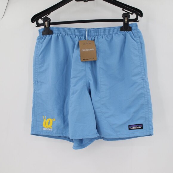 NWT patagonia shorts men's small Baggies in lago blue nylon mesh lined swim - Picture 1 of 13